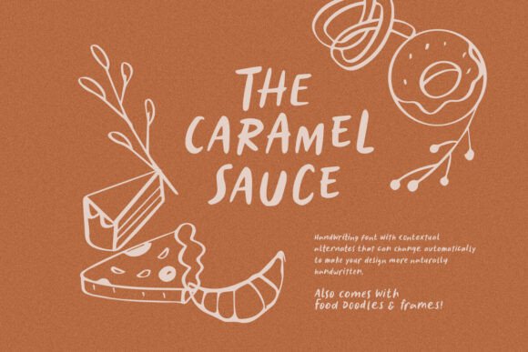 Caramel Sauce Font for Business
