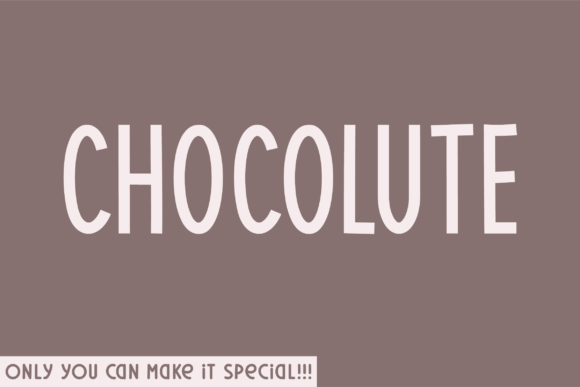 Chocolute: A Handwritten Sans Serif