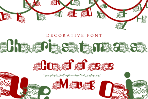 Christmas Coffee Mug Font