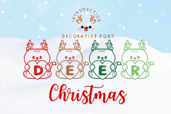Deer Christmas: A Decorative Font with Holiday Charm
