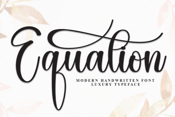 Equation: A Handwritten Font for Creative Makers