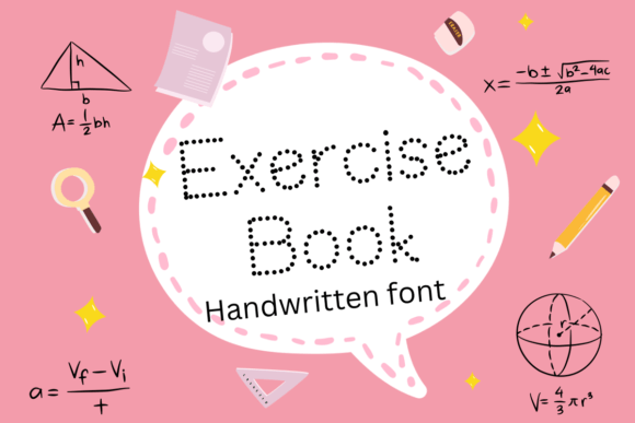 Exercise Book Font for Web Design
