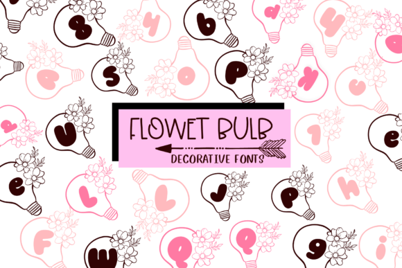 Flower Bulb Font for Business