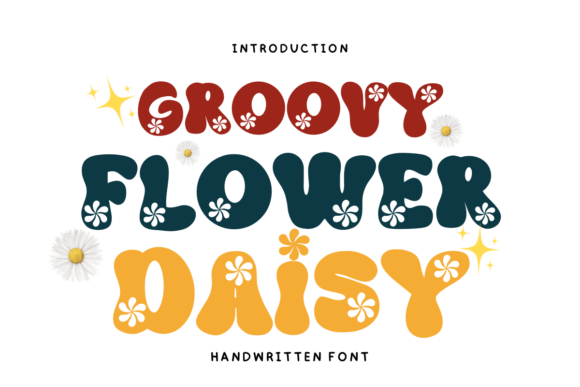 Groovy Flower Daisy Font