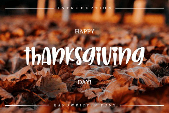 Happy Thanksgiving Day Font