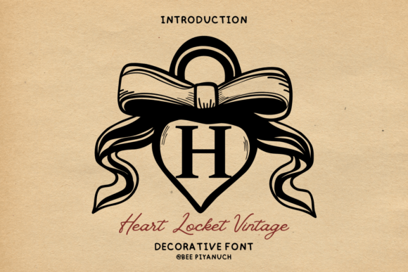 Heart Locket Vintage Font