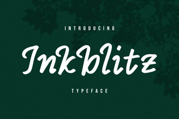 Inkblitz: A Bold Handwriting Font for Crafters