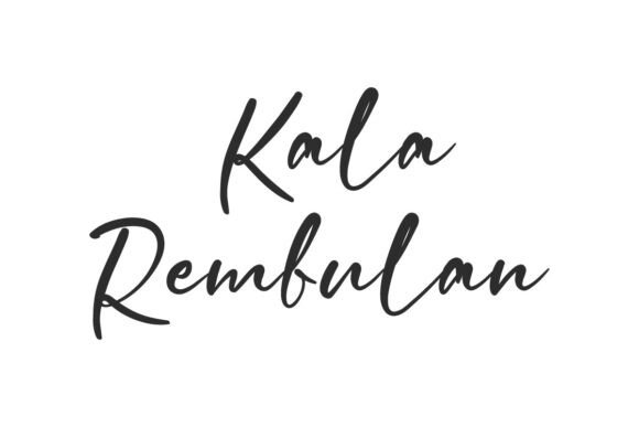 Kala Rembulan: A Font That Shines