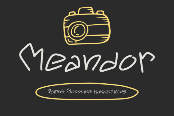 Meandor: Quirky Monoline Handwriting