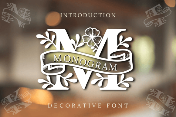 Monogram Flora: A Decorative Typeface