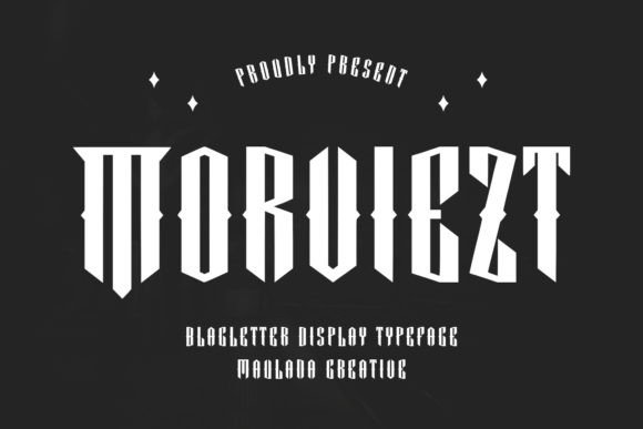 Morviezt: A Bold Blackletter Font