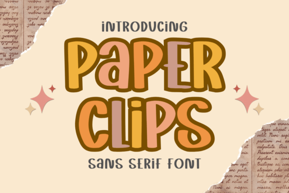 Paper Clips Font for Creative Projects