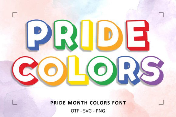 Pride Month Colors Font for Business