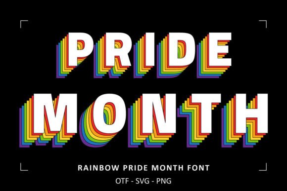 Rainbow Pride Month Font Review