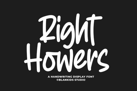 Right Howers Font Review