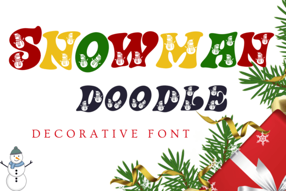 Snowman Doodle: A Decorative Font for Creative Projects