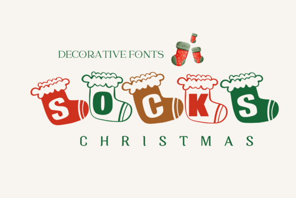 Socks Christmas Font
