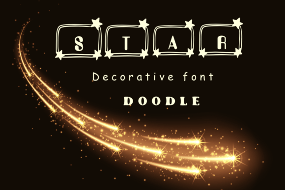 Stars Doodle Font for Web Design