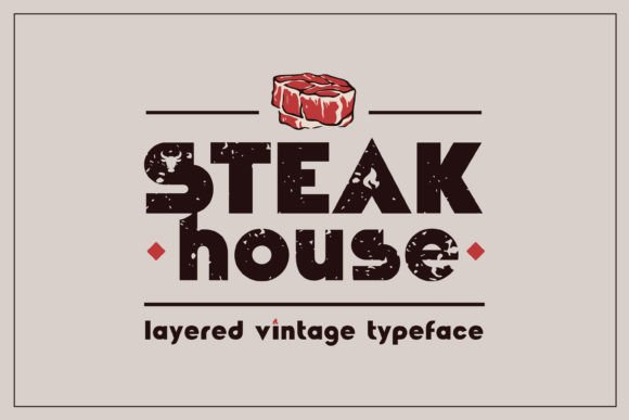 Steakhouse Font for Business Branding