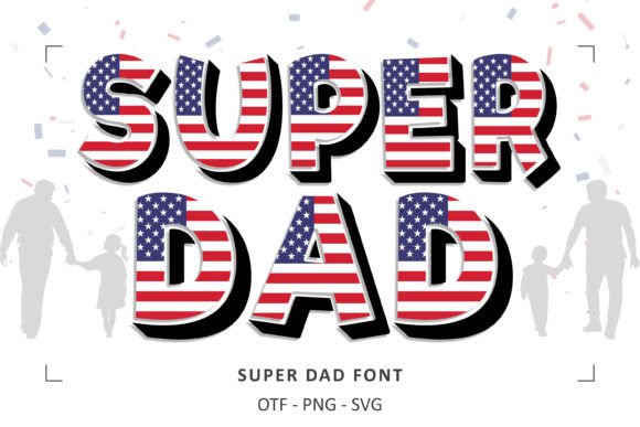 Super Dad Font for Creative Makers