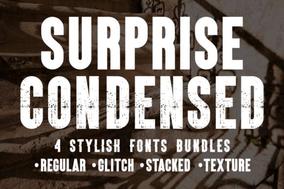 Surprise Condensed Texture Font