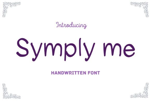 Symply Me Font: Handwritten Elegance