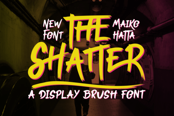 The Shatter: A Bold Brush Typeface