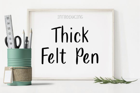 Thick Felt Pen Font for Creative Projects