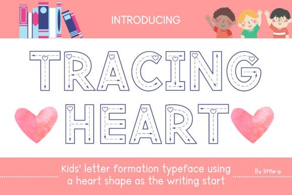 Tracing Heart Font for Business