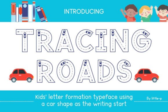 Tracing Roads: A Creative Font for Editorial Design