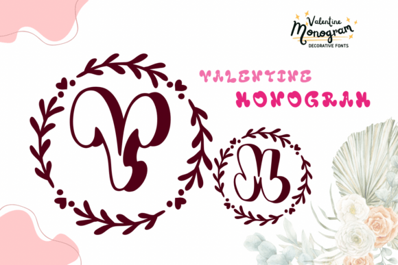 Valentine Monogram Font for Business